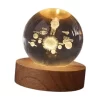 3D crystal ball LED night light for home or gift decor