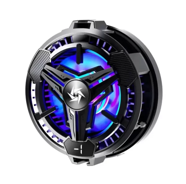 Magnetic phone cooler with RGB lights and digital display